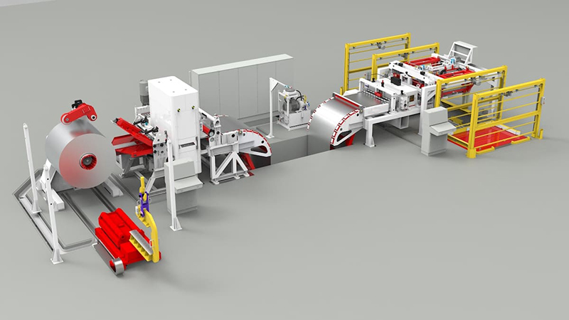 decoiler straightener feeder stamping line